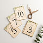 Green Eucalyptus Hinged Wooden Table Numbers, thumbnail 2 of 2
