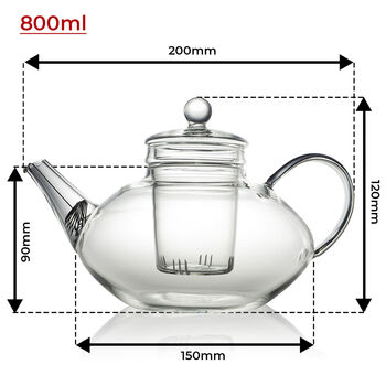 Prestige Glass Teapot 800ml, 2 of 5
