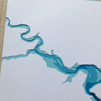 River Dart Dartmouth Bathymetric Map, 6 of 9