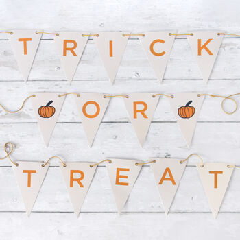 Halloween 'Trick Or Treat' Eco Friendly Bunting Kit, 3 of 3
