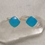 Blue Chalcedony Sterling Silver Earrings, thumbnail 5 of 5
