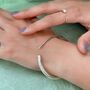Tapered Spike Sterling Silver Open Graduated Ring, thumbnail 3 of 7
