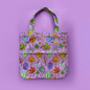 Rainbow Autumn Leaves Cotton Reversible Waterproof Canvas Tote Bag, thumbnail 1 of 4