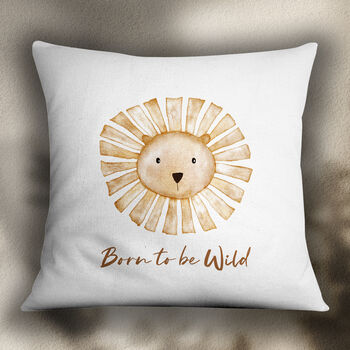 Lion Born To Be Wild Cushion, 3 of 4