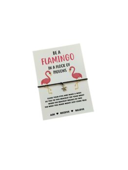 Flamingo Wish Bracelet | Flamingo Gift, 7 of 7
