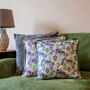 Pine Lanterns Patterned Fringe Cotton Cushion, thumbnail 6 of 8