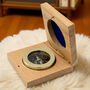 Personalised Brass Pocket Compass With Case, thumbnail 4 of 12