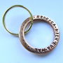 Personalised Family Names Copper Keyring, thumbnail 2 of 5
