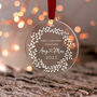 Personalised Acrylic First Christmas Together Ornament, thumbnail 9 of 10