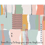 Personalised Modern Patchwork Print Throw Or Blanket, thumbnail 2 of 3