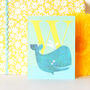 Mini W For Whale Card, thumbnail 4 of 5
