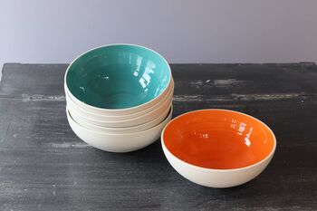 Handmade Porcelain Pasta Bowl, 9 of 11