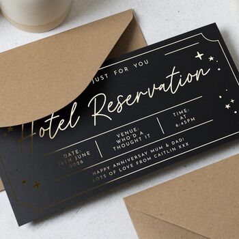 Personalised Hotel Stay Gift Voucher For Mum And Dad, 4 of 9