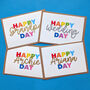 Personalised Glitter Rainbow Birthday Card, thumbnail 3 of 4