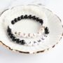 Couples Boyfriend Personalised Gemstone Beaded Bracelet Set, thumbnail 8 of 10