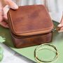 Personalised Leather Travel Jewellery Case For Her, thumbnail 4 of 10