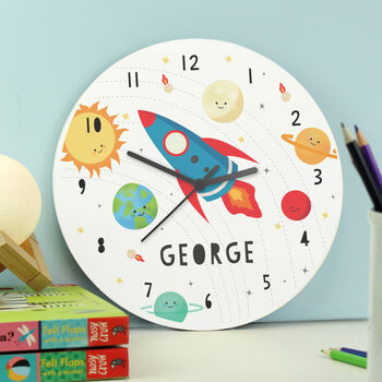 Personalised Space Rocket Clock, 2 of 2