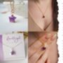 Amethyst February Birthstone Earrings, thumbnail 6 of 10