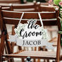 Personalised The Groom Wooden Hanging Decoration, thumbnail 1 of 5