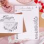 Monochrome Personalised Love Letter With Heart Confetti, thumbnail 1 of 3