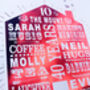 Personalised 40th Ruby Anniversary Foil Home Print, thumbnail 2 of 3