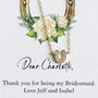 Lucky Horseshoe Personalised Initial Charm Necklace, thumbnail 2 of 11