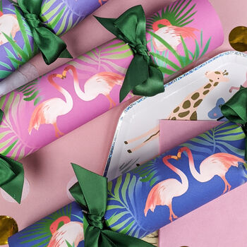 Flamingo Summer Party Crackers Box Of Six, 6 of 8
