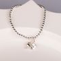 Personalised Baby Robin Solid Silver Bead Bracelet, thumbnail 3 of 6