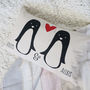 Personalised Penguin Couple Cushion, thumbnail 2 of 5
