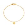 Fine Solid Gold Sapphire Heart Bracelet, thumbnail 2 of 4