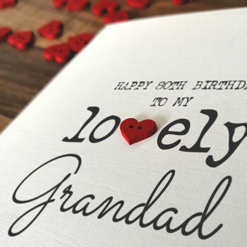 Personalised 80th Birthday Card For Special Grandad, Handmade Card For Grandfather, 4 of 4