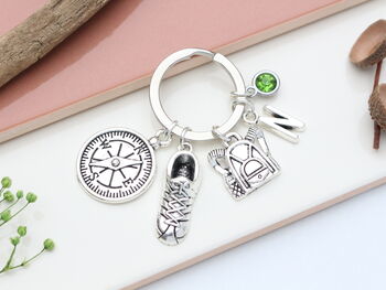 Hiking Personalised Keyring Walking Gift, 2 of 11