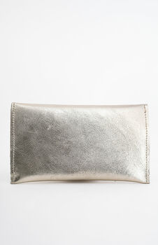 Metallic Silver And Gold Leather Purse And Pouch, 6 of 7