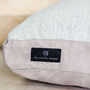 Herringbone Wool Dog Bed With Faux Suede Base, thumbnail 2 of 4