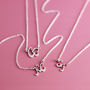 Couples Sterling Silver Initial Necklace, thumbnail 8 of 11