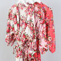 Rose Cotton Wedding Party Dressing Gown Robe, thumbnail 5 of 11