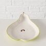 Summer Zest Pear Shaped Ceramic Dish, thumbnail 3 of 4