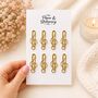 Gold Music Note Paperclips Set Of Eight, thumbnail 1 of 4