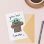 Yoda Best Teacher Card, thumbnail 1 of 2