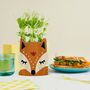 Personalised Fox Design Card And Microgreen Seed Gift, thumbnail 2 of 9