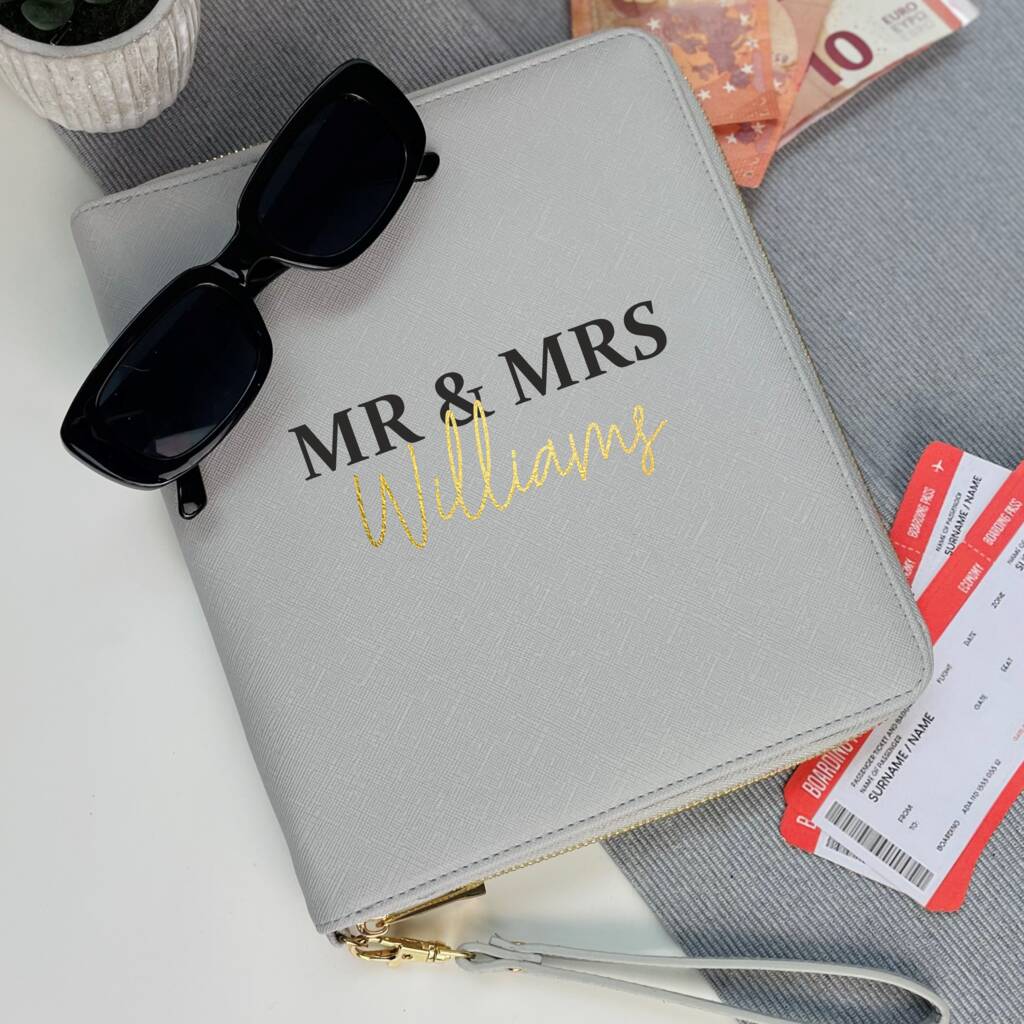 Personalised Mr And Mrs Travel Wallet, 1 of 3