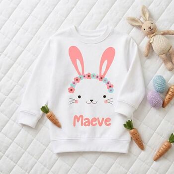 Personalised Easter Sweatshirt Rabbit, 3 of 3