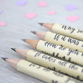 Alice In Wonderland Quote Pencils, 3 of 6