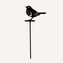 Recycled Metal Robin Silhouette Garden Stake, thumbnail 2 of 4