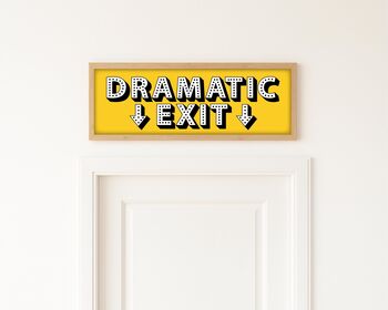 Dramatic Exit Framed Hallway Print, 5 of 10