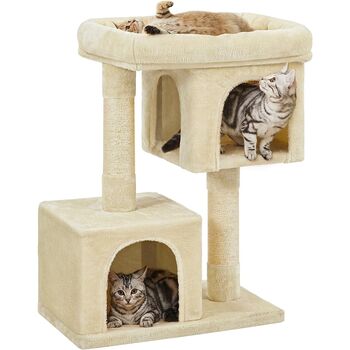 Cat Tree With Sisal Scratching Posts And Plush Condos, 8 of 10