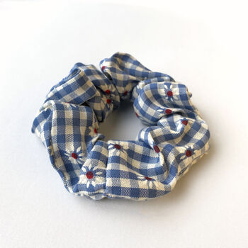 Daisy And Gingham Colourful Hair Scrunchie, 3 of 3