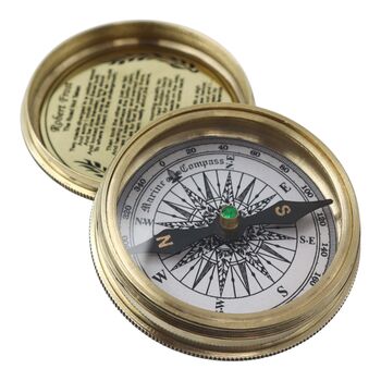 Personalised Brass 20th Birthday 100 Year Calendar Compass, 10 of 12