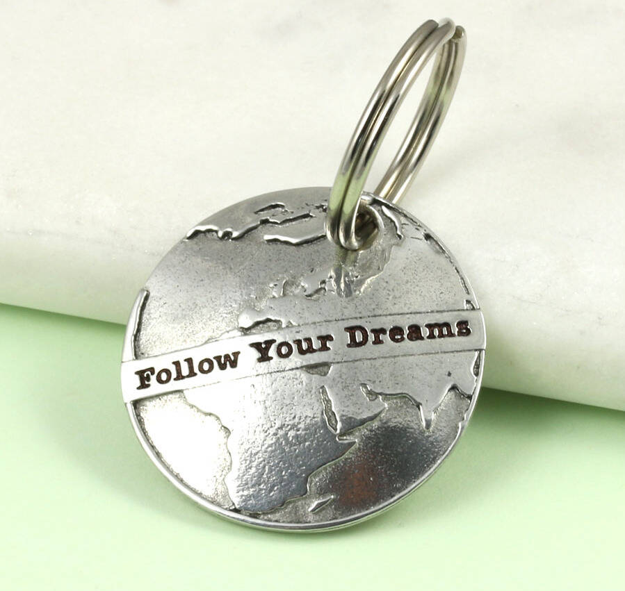 Image of World Travellers Gift Gap Year Personalised Keyring