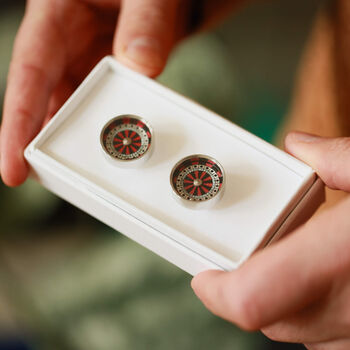 Lucky Spin Roulette Table Cufflinks In A Gift Box, 3 of 11